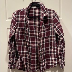 Maroon flannel